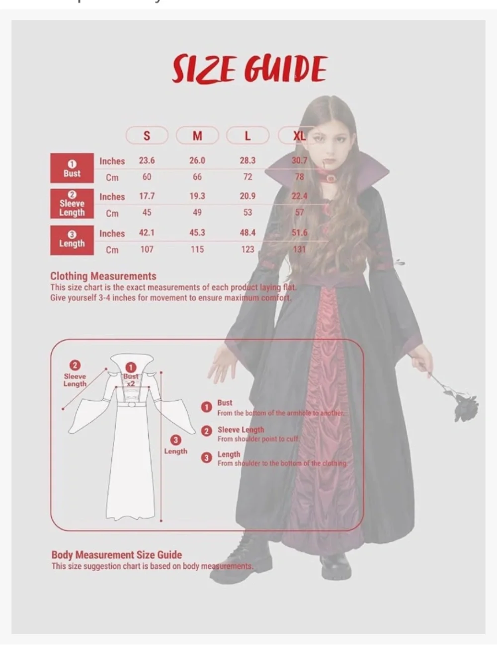 Spooktacular Creations Halloween Girls Royal Vampire Costume Sz XL